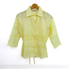 ナラカミーチェ ブラウス シャツ 7分袖 ブランド トップス レディース Ⅰサイズ イエロー NARACAMICIE 【中古】