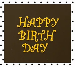 手作りアルバム仕掛け•パーツ　小さい文字　誕生日8