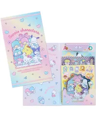 サンリオキャラクターズ ボリュームシールセット 200ピース入り シール帳 ステッカー かわいい 文具 デコレーション アルファベット ハローキティ マイメロディ クロミ シナモロール サンリオ 078255