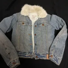 アバクロンビー アンド ピーチ ファー フリース デニム ジャケット