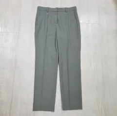 Theory セオリー LIGHT SAXONY 2 TAILORED TROUSER J トラウザーズ パンツ pants グリーン 系 サイズ 0