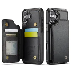 【人気商品】【JDDLang】 iPhone16 ケース カード収納 背面ケース手帳型 16手帳 iphone16 case 高級 PU革 スタンド機能 耐衝撃 滑り防止 携帯カバー アイフォン 16ケース 全面保護 手触りが良い 人気 上質 6.1インチ対応