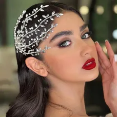 ヘッドドレス 髪飾り 卒業式 社交ダンス ベリーダンス 結婚式 シルバー 145