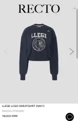 レクト クロップド スウェット ネイビー