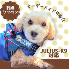 MIX犬お顔作成無料☆　ユリウスk9対応　刺繍ワッペン　迷子札　ネームタグ　オーダーメイド　カスタマイズ　nanairo 推し活　マジックテープ　julius-k9 トレポンティ　キロナイナー　truelove