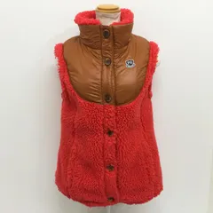 パーリーゲイツ 055-240005 ボアフリース×ナイロン ベスト バックロゴプリント ゴルフベスト レディース 1 ISItems【USED】【古着】【中古】50117513