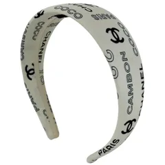 シャネル CHANEL ココシャネル カチューシャ シルク ホワイト レディース 【中古】のサムネイル