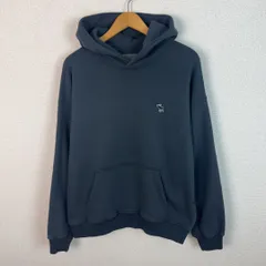 Abercrombie & Fitch アバクロ スウェット パーカー ロゴ刺繍 ダークグレー Sサイズ メンズ 古着 アメカジ ストリート