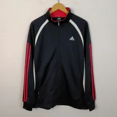 adidas トラックジャケット ジャージ CLIMA365 ブラック XOサイズ メンズ 古着 スポーツMIX ストリート
