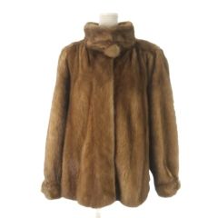 Carillon NEW YORK 毛皮 コート パールミンク ファー ミドル 総裏地 白