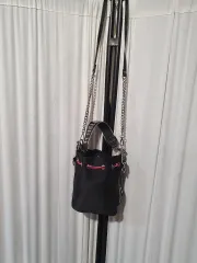 ZARA ブラック バケットバッグ ショルダーバッグ チェーンバッグ