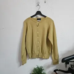 カーディガン マスタード