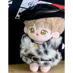 10cm ぬい服 着せ替え いつぬい 王一博 肖戦 もこもこ 3点セット 黒色　MH51