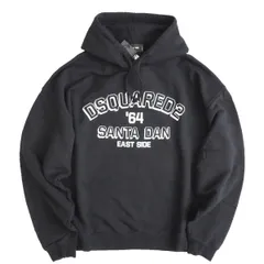 2024◆ DSQUARED2 ◆ディースクエアード2◆立体デカロゴ スウェット パーカー◆ブラック 黒◆XLサイズ◆プルオーバー フーディ LOOSE FIT オーバーサイズ【新品・未使用・正規品】