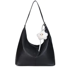 【数量限定】[boshiho] トートバッグ レディース 大容量 A4収納 革製 レトロ調 2way 斜めかけ カジュアル 通学通勤 旅行 お出かけに 可愛いバッグチャーム付 大人女子 ショルダーバッグ