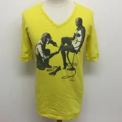 ディーゼル ブラック ゴールド Vネック アートプリント 半袖Tシャツ ロングスリーブTEE メンズ S ISItems【USED】【古着】【中古】50108925