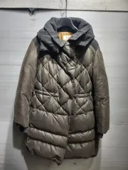 TIME ネックウォーマー ダウン コート ブラウン