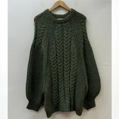 セレクトモカ 100072944 オーバーサイズ ケーブルニット ドルマンスリーブ クルーネック 厚手 レディース FREE ISItems【USED】【古着】【中古】50119244