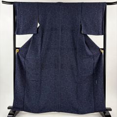 江戸小紋 身丈163cm 裄丈65cm M 袷 人間国宝 六谷梅軒 落款 松 深緑