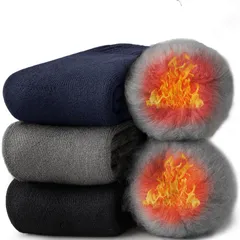 【新品】 [GAOTEK] 靴下 メンズ ソックス 冬 厚手 【極寒対応・極厚ウール裏パイル・360°蓄熱】 防寒靴下 ウールソックス 防寒 保温 消臭 耐久性 伸縮性 室内 アウトドア 登山 キャンプ 24-28 (ブラック+ダークグレー+ネイビー)