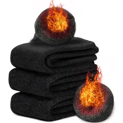 【新品】 [APIKIE] 靴下 レディース 冬 北海道で履いても暖かい・極厚雲感裏パイル・毛玉がでにくい・ウール30％以上 ウールソックス 防菌防臭 防寒保温 蒸れず 耐久性 伸縮性 カジュアルソックス 男女兼用 ソックス厚手 スキー 室内 アウトドア 