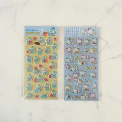 新品 サンリオ ぷくっとシール ポチャッコ ハンギョドン 立体シール コレクション コレクター シール交換 シール帳 セリア ダイソー キャンドゥ