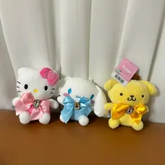 サンリオ ハローキティ シナモロール ポムポムプリン キーホルダー ぬいぐるみ 3個 セット