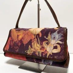 Vivienne Westwood ヴィヴィアンウエストウッド ショルダーバッグ ハンドバッグ 肩掛け ブラウン ボタニカル B342