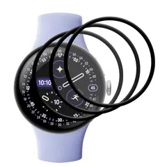 対応 Google Pixel Watch 4 41mm フイルム【3枚セット-高 品質】グーグル ピクセルウォッチ 4 41mm 保護 フィルム 画面保護シート 液晶シール カバー 液晶保護 ソフト 【 PET複合材 炭素繊維 3D曲面カバー 耐衝撃 超薄 