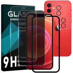 対応 iPhone 12 ガラスフイルム 6.1インチ 【1+1+2 枚セット-国産旭硝子】【透明強化ガラス1枚 / 覗き見ガラスフィルム1枚 /レンズ保護フィルム2枚】 ガイド枠付き iphone12 フイルム アイホン 12 液晶 保護フィルム アイフォン