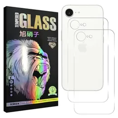 対応 iPhone 16E 背面フィルム 【2枚セット- 日本AGC旭硝子 - 高 品質 】 iPhone 16e 強化ガラス アイホン16e 背面保護フィルム 【 日本旭硝子素材採用 硬度9H 耐衝撃 飛散防止 超薄 厚さ0.26mm 気泡ゼロ 3D Tou