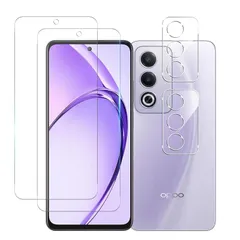 対応 OPPO A3 5G ガラスフィルム 【 2+2枚セット- 国産旭硝子素材 】 oppo a3 フィルム (2枚) + レンズ保護フィルム (2枚) A3 5G 強化ガラス 保護フィルム レンズ保護 ケース 【 ラウンドエッジ加工 0.26mm 表面硬9