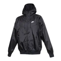 [ナイキ] NSW HE WR スポーツウェア ウィンドランナー ブレーカー フルジップアップ ジャケット ジム スポーツウェア フィットネス トレーニング DA0002-010 ブラック/ホワイト 春 秋 冬 国内正規 [010：ブラック/ホワイト] [M]