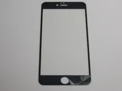 iPhone 6 Plus／6s Plus／7 Plus／8 Plus 5.5インチ 9H 0.26mm 枠黒色 線模様 強化ガラス 液晶保護フィルム 2.5D K238