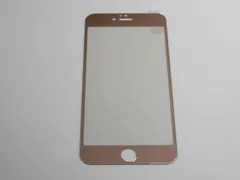 iPhone 6 Plus／6s Plus／7 Plus／8 Plus 5.5インチ 9H 0.26mm 枠ピンクゴールド 強化ガラス 液晶保護フィルム 2.5D K017