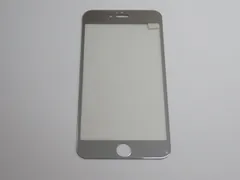 iPhone 6 Plus／6s Plus／7 Plus／8 Plus 5.5インチ 9H 0.26mm 枠銀色 強化ガラス 液晶保護フィルム 2.5D K007