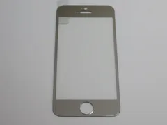 iPhone5 5S 5C SE 初代 4インチ 9H 0.26mm 枠銀色 強化ガラス 液晶保護フィルム 2.5D KA28
