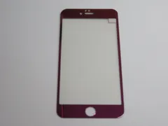 iPhone 6 Plus／6s Plus／7 Plus／8 Plus 5.5インチ 9H 0.26mm 枠紫色 強化ガラス 液晶保護フィルム 2.5D K015