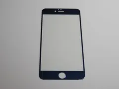 iPhone 6 Plus／6s Plus／7 Plus／8 Plus 5.5インチ 9H 0.26mm 枠青色 強化ガラス 液晶保護フィルム 2.5D K008