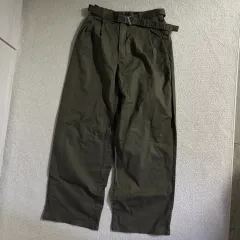 日本ヴィンテージ GU カーキ ベルトPOINT パンツ
