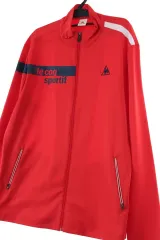 (3XL-4XL) le coq sportif ルコックスポルティフ ジップアップ ジャージ トラックジャージ オーバーサイズ 機能性 レッド-1652C