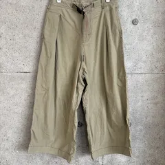 【USED】 古着 【中古】GRAMICCI グラミチ レディース ワイドパンツ ベージュ ガウチョパンツ イージーパンツ 綿 ストレッチ クロップド バギーパンツ 七分丈 八分丈 GLP-185018 WEATHER BAGGY PANTS