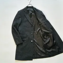 UNIQLO ユニクロ ウールカシミヤ チェスターコート ロングコート グレンチェック 3B グレー Mサイズ