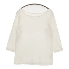 People Tree オーガニックコットン インド製 Ｔシャツ カットソー オフホワイト レディース ピープルツリー【中古】5-1129M∞