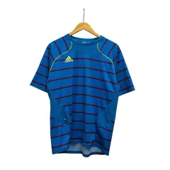 アディダス adidas Tシャツ 半袖 クルーネック ボーダー JD1039 L 青 ブルー 赤 レッド 黄 イエロー