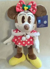【未使用／ぬいぐるみ】Disney ディズニー  ミニーマウス  オールドミニー  クリスマス  30cm
