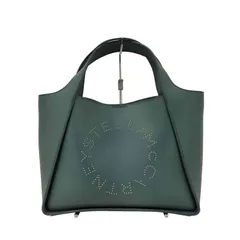 ステラマッカートニー STELLA McCARTNEY サークルロゴ スタッズデザイン ミニポーチ付き 2WAY ショルダー レザーハンドバック レディース 表記無 