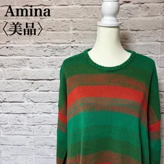 【Amina】アミナ ニット セーター 薄手 オーバーサイズ サイズフリー RN-40のサムネイル