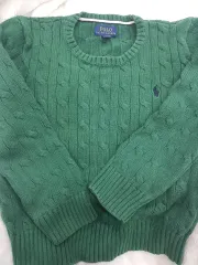 ポロラルフローレン ケーブルニット グリーン 6t