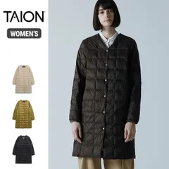 ロングダウンジャケット レディース インナージャケット DOWN Vネックボタン タイオン 体温 TAION (W101-LONG) LADIES V NECK LONG DOWN JKT ベーシック [231027]